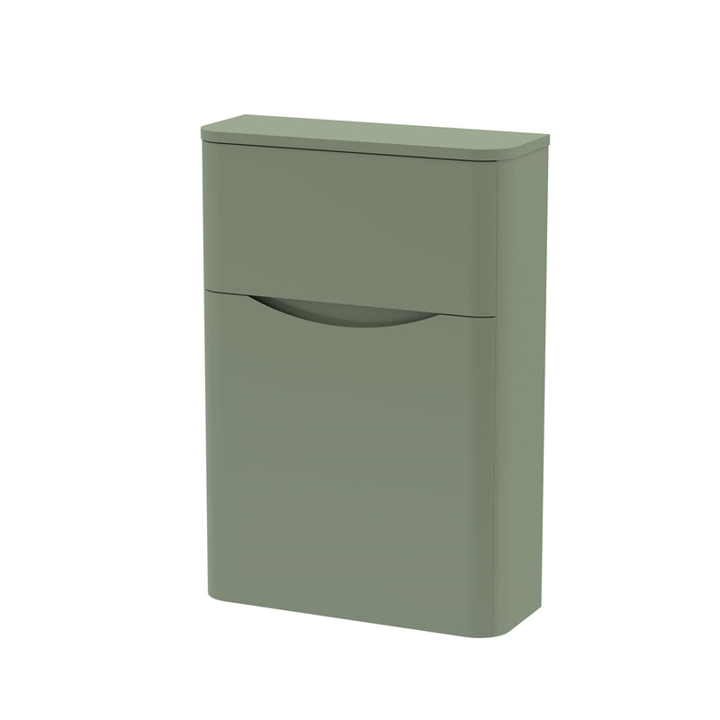 Nuie Lunar 550mm floor standing WC unit in Satin Green