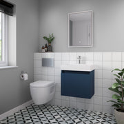 Nuie Lyra LED touch sensor mirror in a modern bathroom