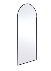 Nuie Matt Black Reversible Wetroom Screen - 900mm