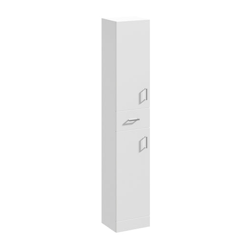 Nuie Mayford 350mm Gloss White floor standing tall storage cabinet 330mm deep - 350mm
