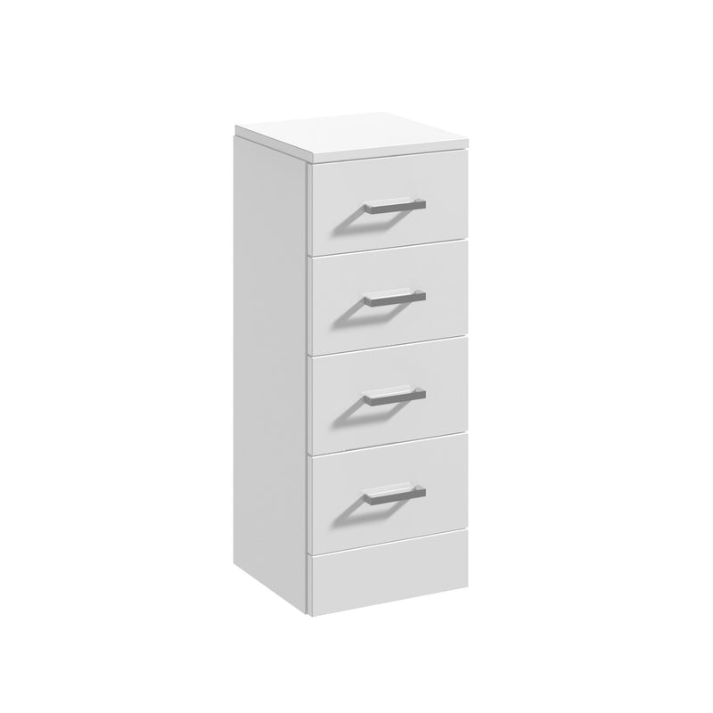 Nuie Mayford fitted cupboard unit 300mm deep in Gloss White - 300mm