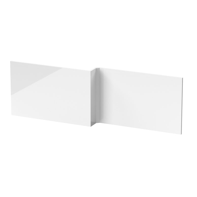 Nuie MDF Square Shower Front Bath Panel 1700mm - Gloss White (NMP135)