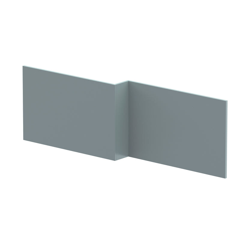 Nuie MDF Square Shower Front Bath Panel 1700mm - Matt Coastal Grey (MPC2335)