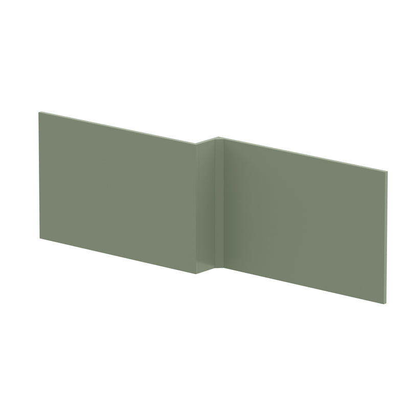 Nuie MDF Square Shower Front Bath Panel 1700mm - Satin Green (NMP835)