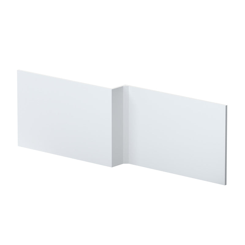 Nuie MDF Square Shower Front Bath Panel 1700mm - Satin White (MOF173)