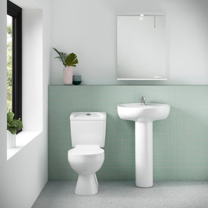 Nuie Melbourne close coupled toilet lifestyle view