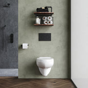 Nuie Melbourne wall hung toilet pan in a contemporary bathroom