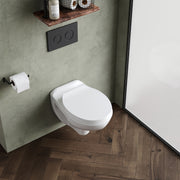 Nuie Melbourne wall hung toilet pan lifestyle view