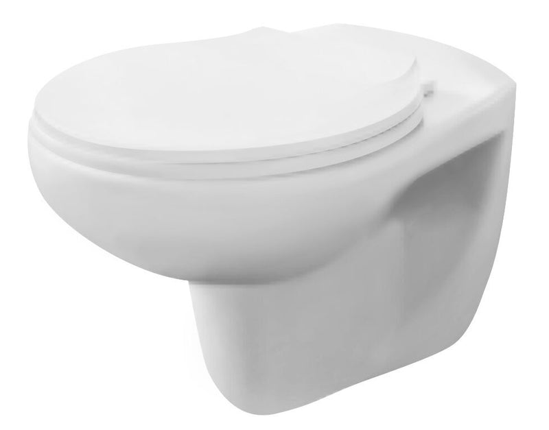 Nuie Melbourne wall hung toilet pan in white