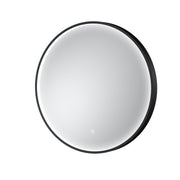 Nuie Mensa 600x600mm Black inset frame LED touch sensor mirror