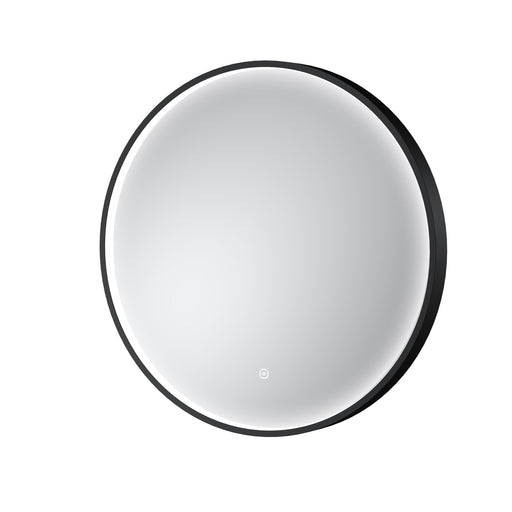 Nuie Mensa 600x600mm Black inset frame LED touch sensor mirror