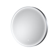 Nuie Mensa 600x600mm Chrome inset frame LED touch sensor mirror