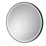 Nuie Mensa 800x800mm Black inset frame LED touch sensor mirror