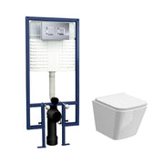 Nuie Orlen 5-in-1 wall hung toilet pack with chrome flush button