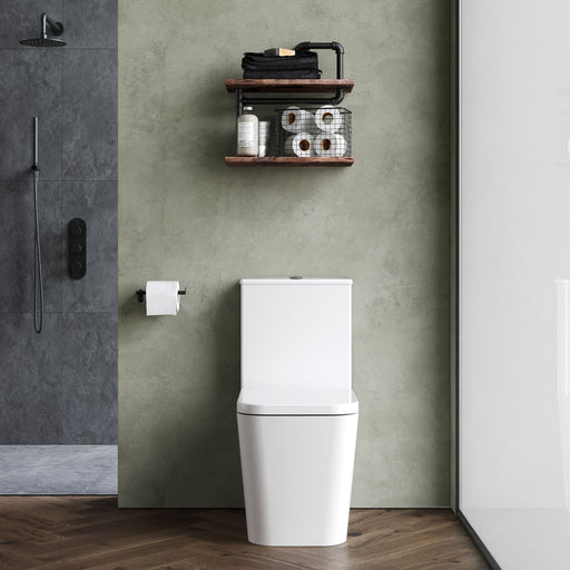 Nuie Orlen close coupled toilet in a contemporary bathroom