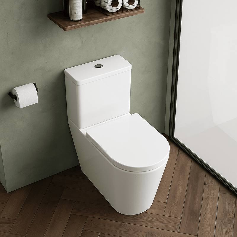 Nuie Orlen close coupled toilet lifestyle view