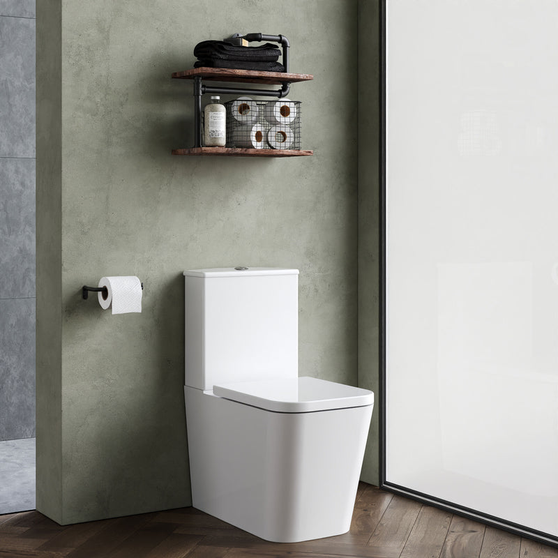 Nuie Orlen close coupled toilet fitted in a family bathroom