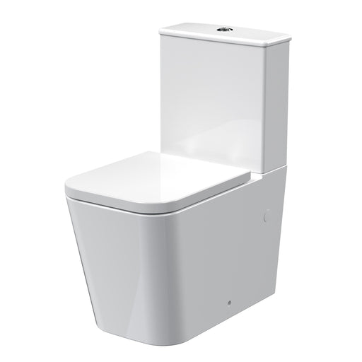 Nuie Orlen close coupled toilet with cistern and seat in white