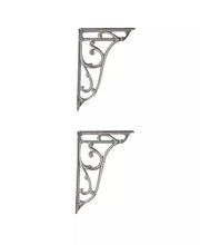 Nuie Ornate Cistern Brackets in Brushed Pewter (FA722)