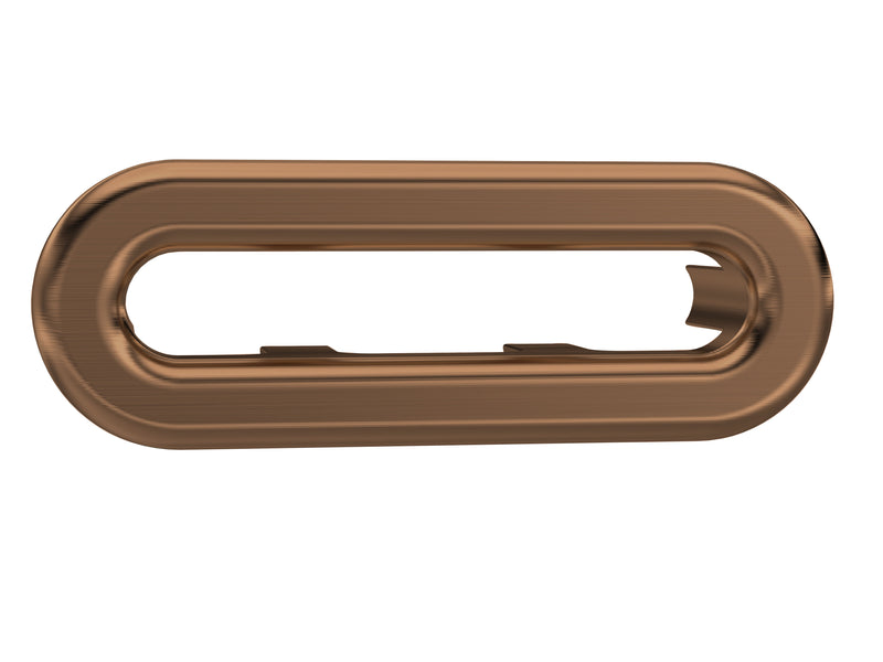 Nuie Oval Basin Overflow Cover in Brushed Bronze (OVFL15U)