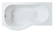 Nuie P-Shaped Shower Bath with Legs (All Sizes) in 1500mm Left Hand (WBP1585L)