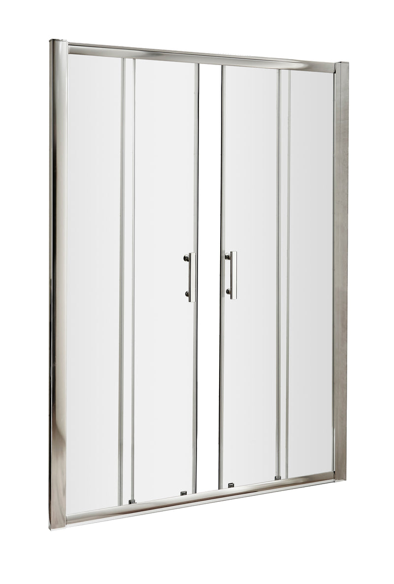 Nuie Pacific Double Sliding Shower Door 1400mm - Chrome