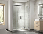 Nuie Pacific Double Sliding Shower Door - bathroom lifestyle setting