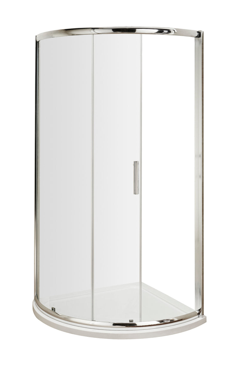 Nuie Pacific Single Entry Quadrant Shower Enclosure 860mm - Chrome