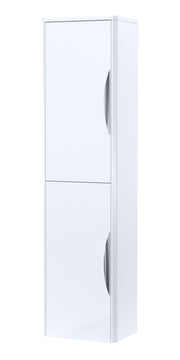 Nuie Parade 356mm wall hung tall cabinet in Gloss White