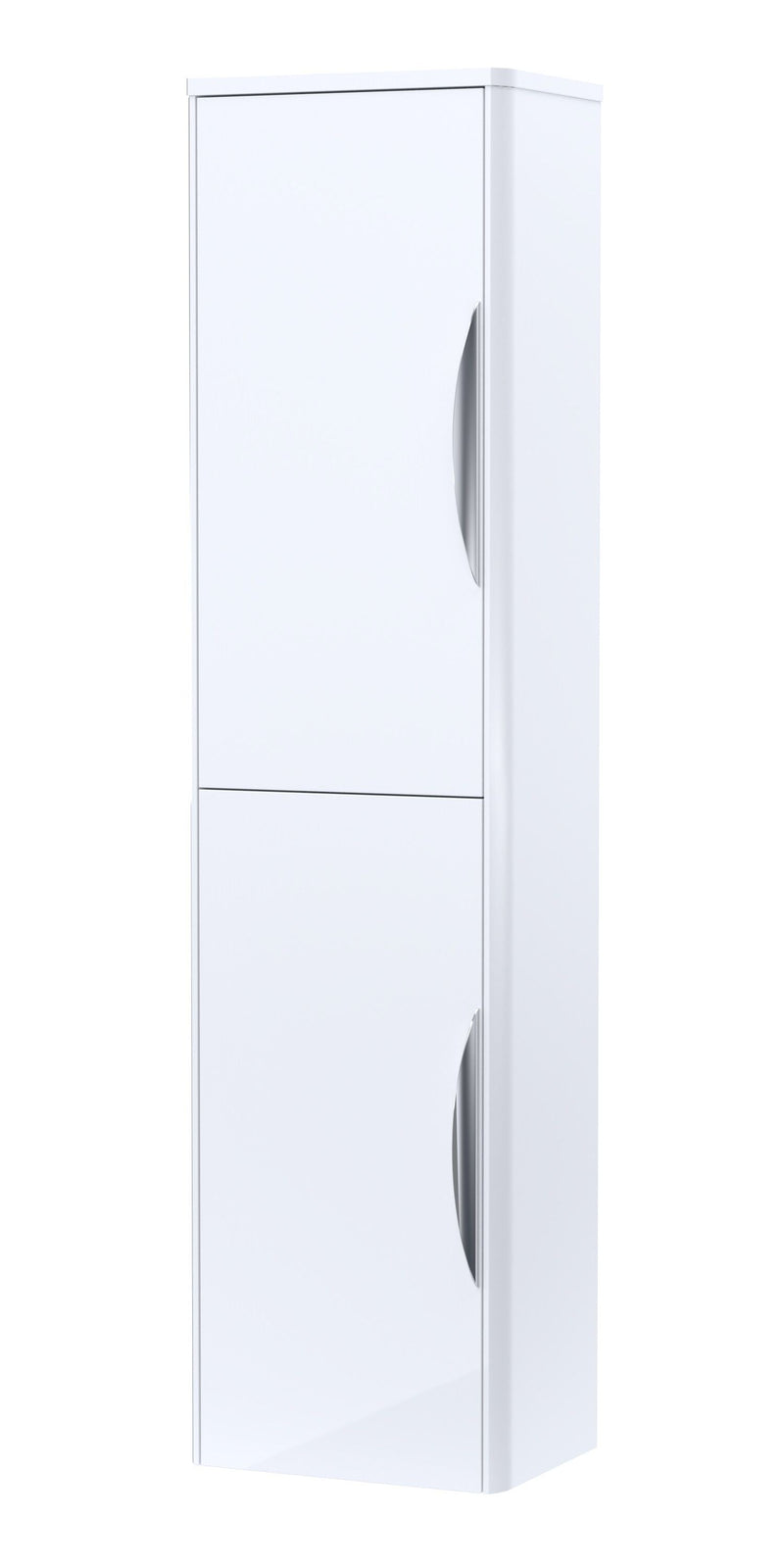 Nuie Parade 356mm wall hung tall cabinet in Gloss White