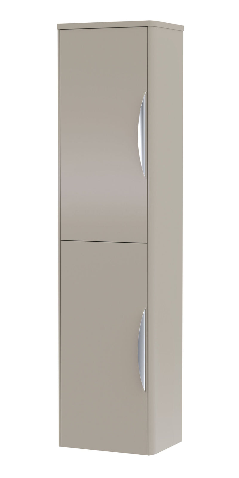 Nuie Parade 356mm wall hung tall cabinet in Pebble Grey