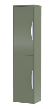 Nuie Parade 356mm wall hung tall cabinet in Satin Green