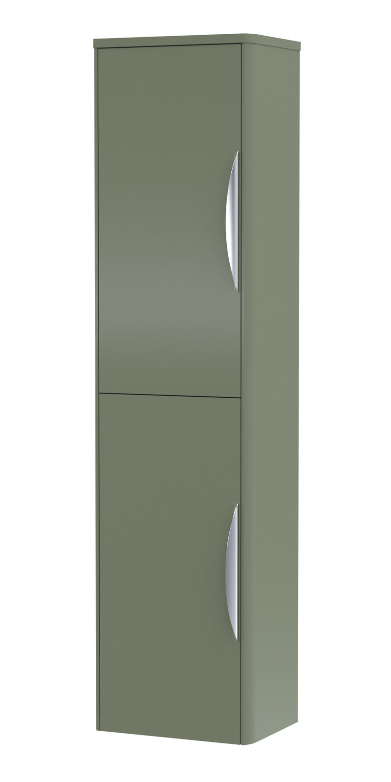 Nuie Parade 356mm wall hung tall cabinet in Satin Green