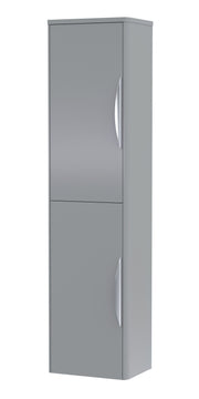 Nuie Parade 356mm wall hung tall cabinet in Satin Grey