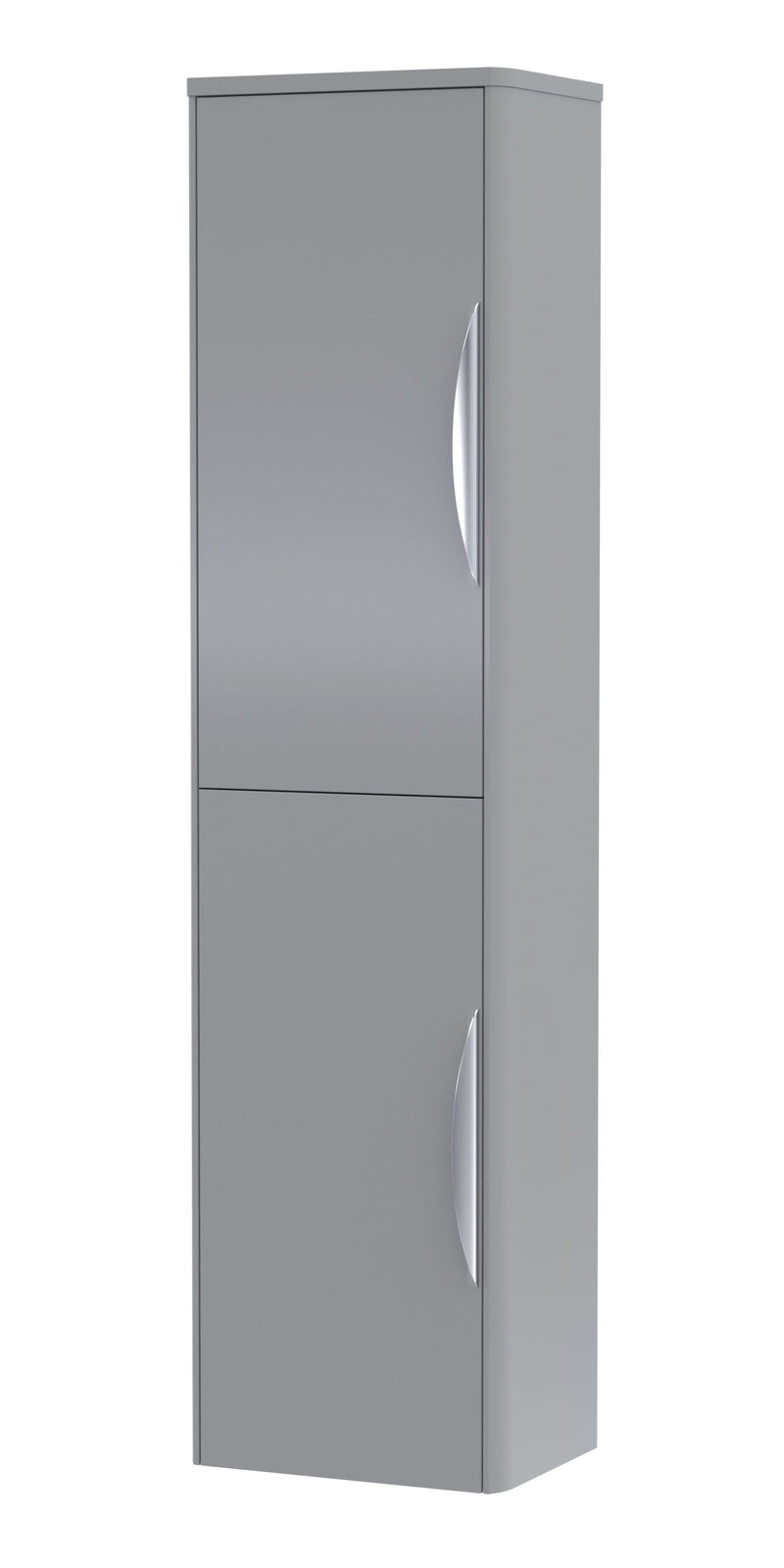 Nuie Parade 356mm wall hung tall cabinet in Satin Grey
