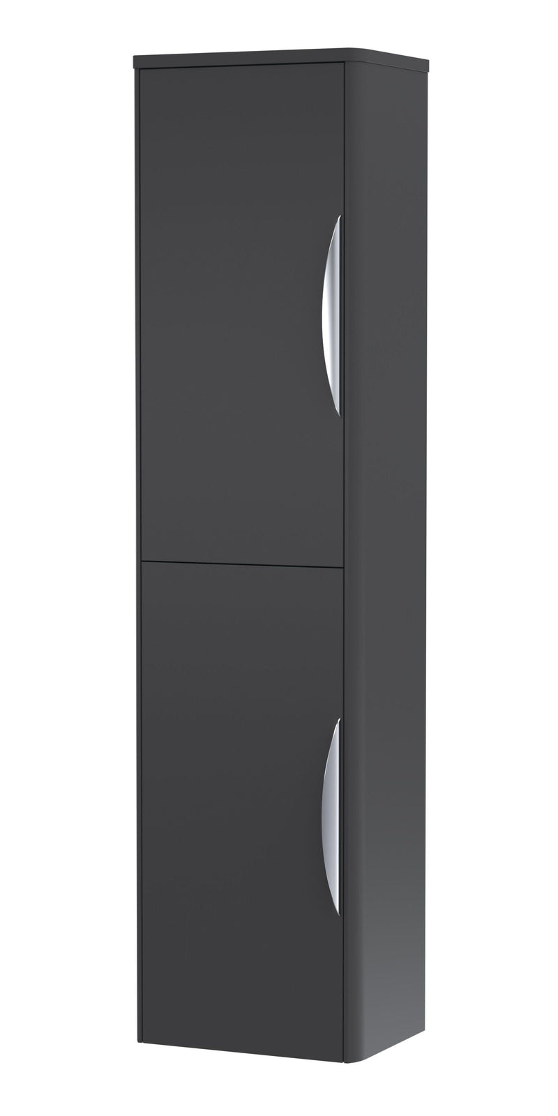 Nuie Parade 356mm wall hung tall cabinet in Soft Black