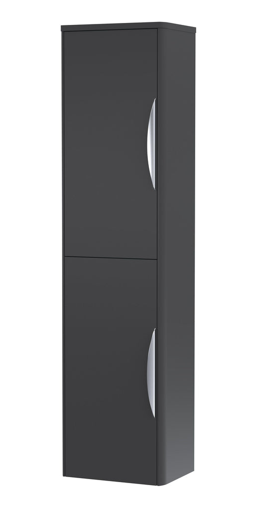 Nuie Parade 356mm wall hung tall cabinet in Soft Black