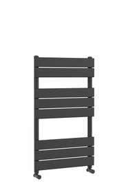 Nuie Piazza Anthracite 840 x 500mm vertical heated towel rail
