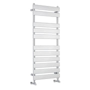 Nuie Piazza Chrome 1200 x 500mm horizontal heated towel rail