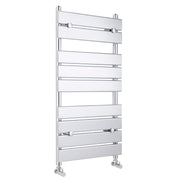 Nuie Piazza Chrome 950 x 500mm horizontal heated towel rail