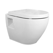 Nuie Provost wall hung toilet pan in white
