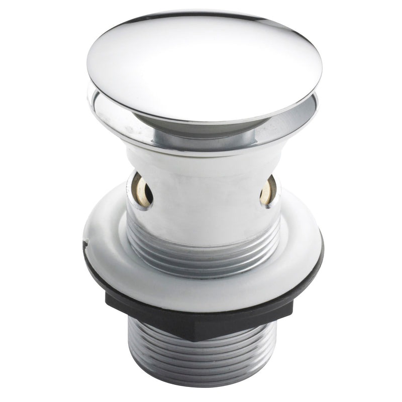 Nuie Push Button Basin Waste Chrome (E328)