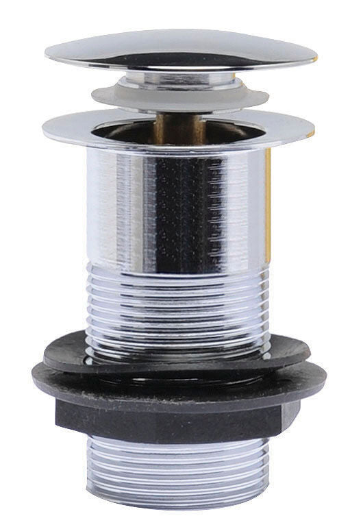 Nuie Push Button Basin Waste Chrome (E338)