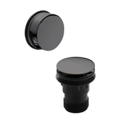 Nuie Push Button Bath Waste with Overflow - Brushed Pewter