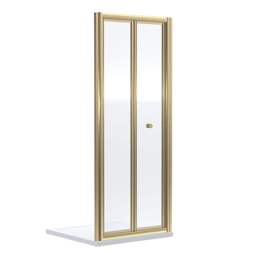 Nuie Rene Bi-Fold Shower Door (All Sizes) 700mm in Brushed Brass (SMBD7BB-E6)