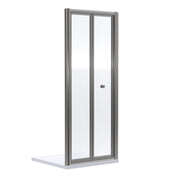 Nuie Rene Bi-Fold Shower Door (All Sizes) 700mm in Brushed Pewter (SMBD7GM-E6)