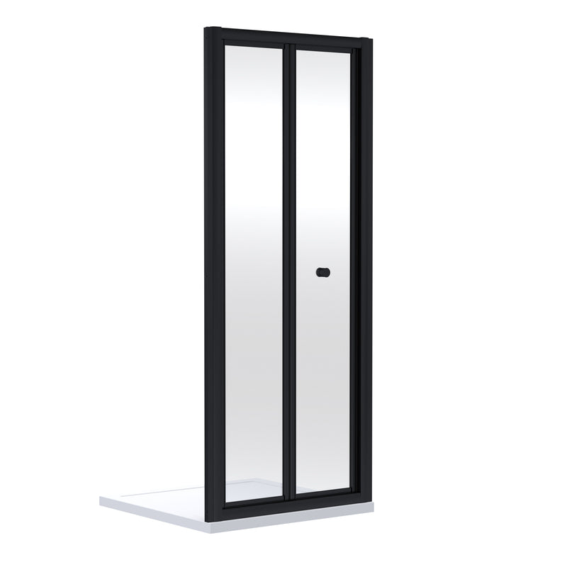 Nuie Rene Bi-Fold Shower Door (All Sizes) 700mm in Matt Black (SMBD7BP-E6)