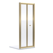 Nuie Rene Bi-Fold Shower Door (All Sizes) 760mm in Brushed Brass (SMBD76BB-E6)