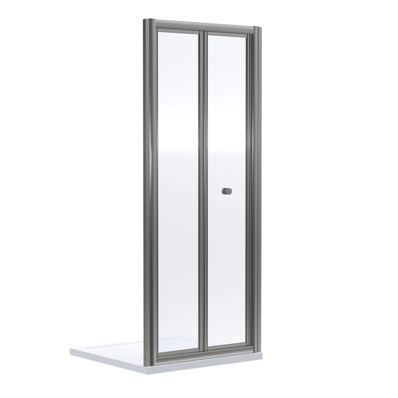 Nuie Rene Bi-Fold Shower Door (All Sizes) 760mm in Brushed Pewter (SMBD76GM-E6)