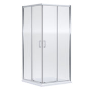 Nuie Rene Corner Entry Shower Enclosure (All Sizes) 800 x 800mm in Chrome (SMCE80-E6)